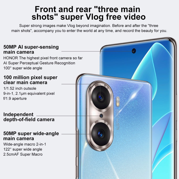 Triple Back Cameras, Screen Fingerprint Identification, 6.78 inch Magic UI 5.0 Qualcomm Snapdragon 778G Plus 6nm Octa Core up to 2.5GHz, Network: 5G, OTG, NFC, Not Support Google Play, 60 Pro 5G 8GB+256GB Triple Back Cameras, Screen Fingerprint Identification, 6.78 inch Magic UI 5.0 Qualcomm Snapdragon 778G Plus 6nm Octa Core up to 2.5GHz, Network: 5G, OTG, NFC, Not Support Google Play, 60 Pro 5G 8GB+256GB